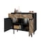 Manhattan Comfort Liam Sideboard in Black and Brown Wood SB-311AMC248 - alternate 7